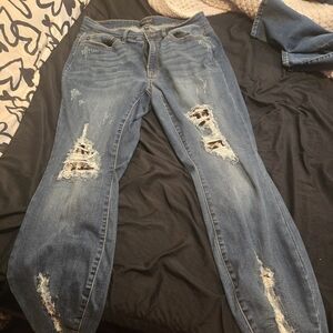 Judy Blue Distressed Denim Skinny Jeans
